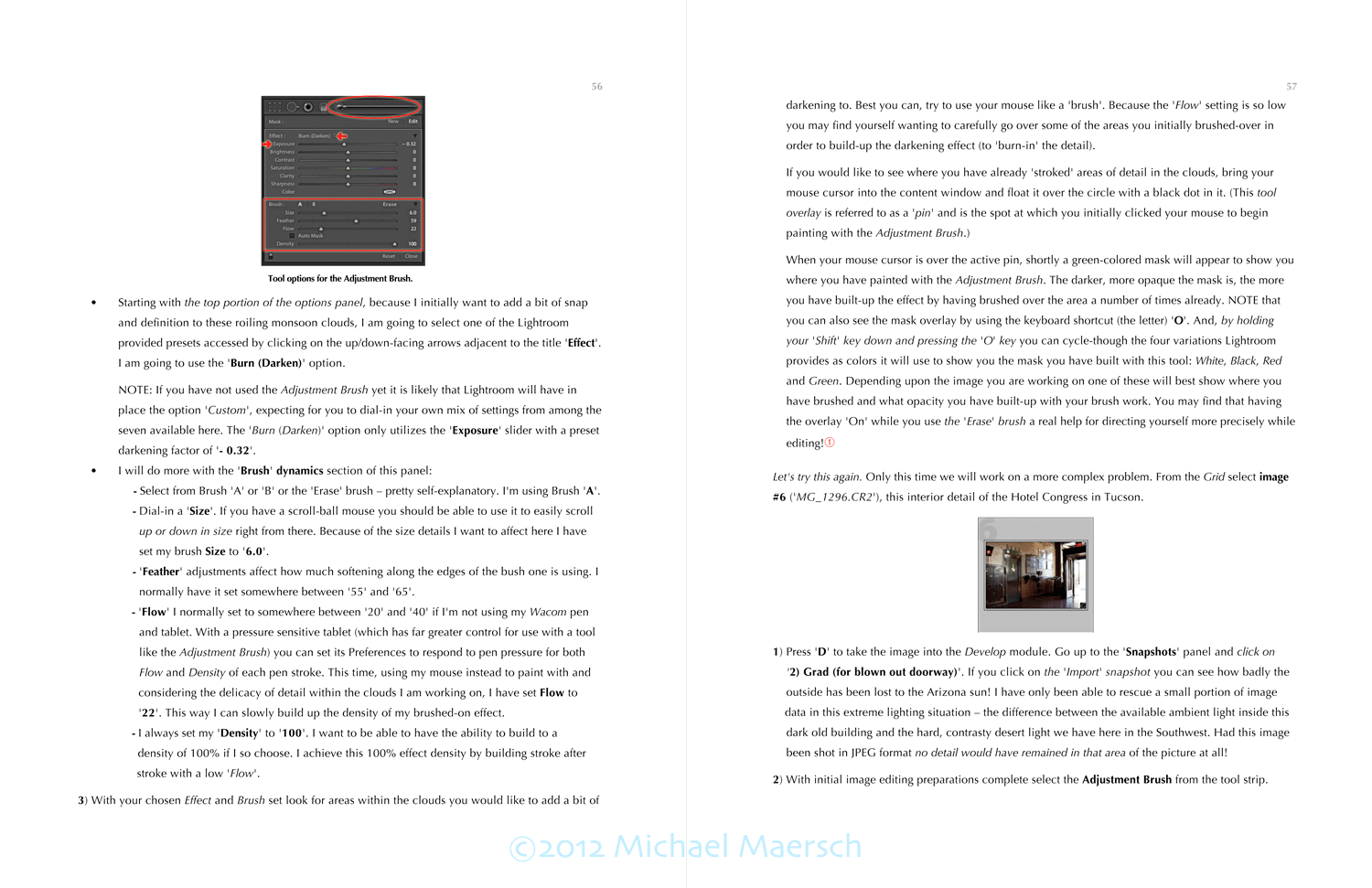 pages fifty six and fifty seven